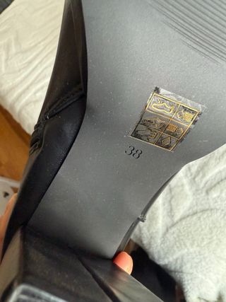 Botas altas negras talla 38