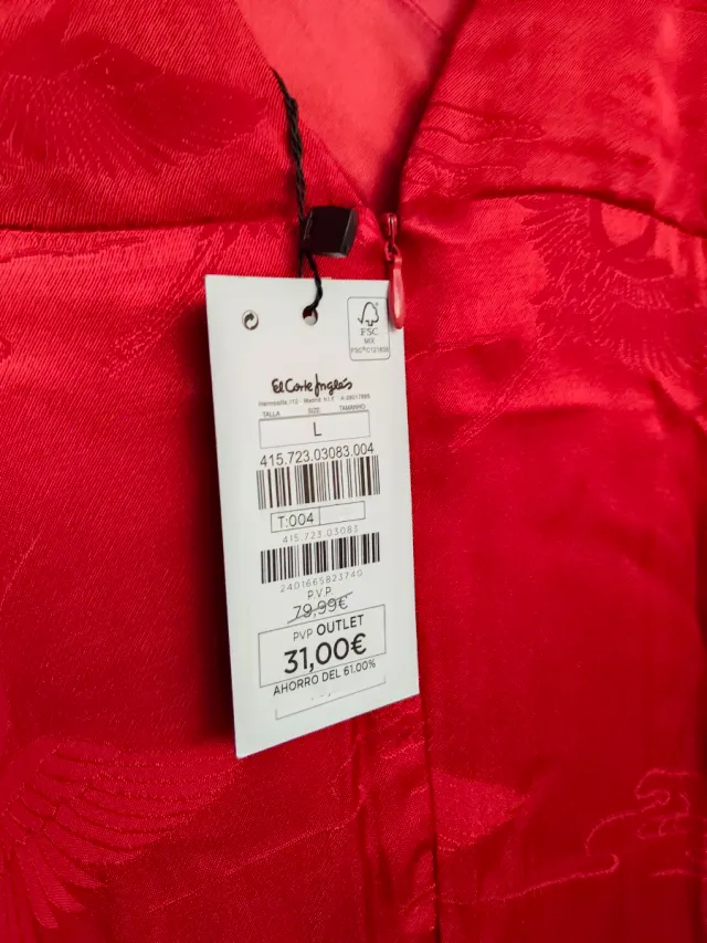 Vestido de noche largo rojo satinado