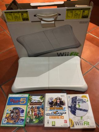 Tabla Wii Fit y 4 juegos