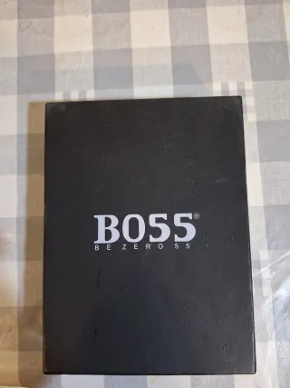 Cartera BOSS Negra Cuero