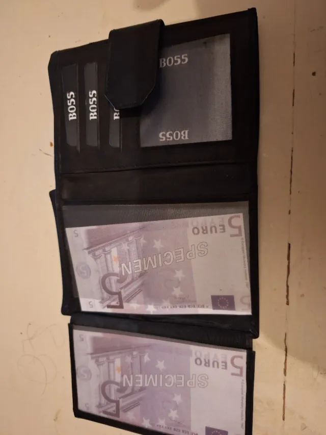 Cartera BOSS Negra Cuero