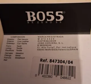 Cartera BOSS Negra Cuero