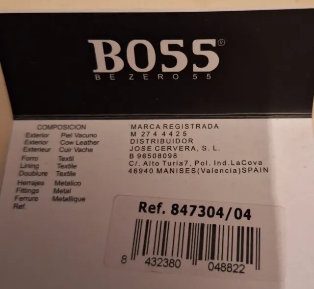 Cartera BOSS Negra Cuero