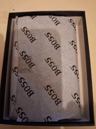 Cartera BOSS Negra Cuero