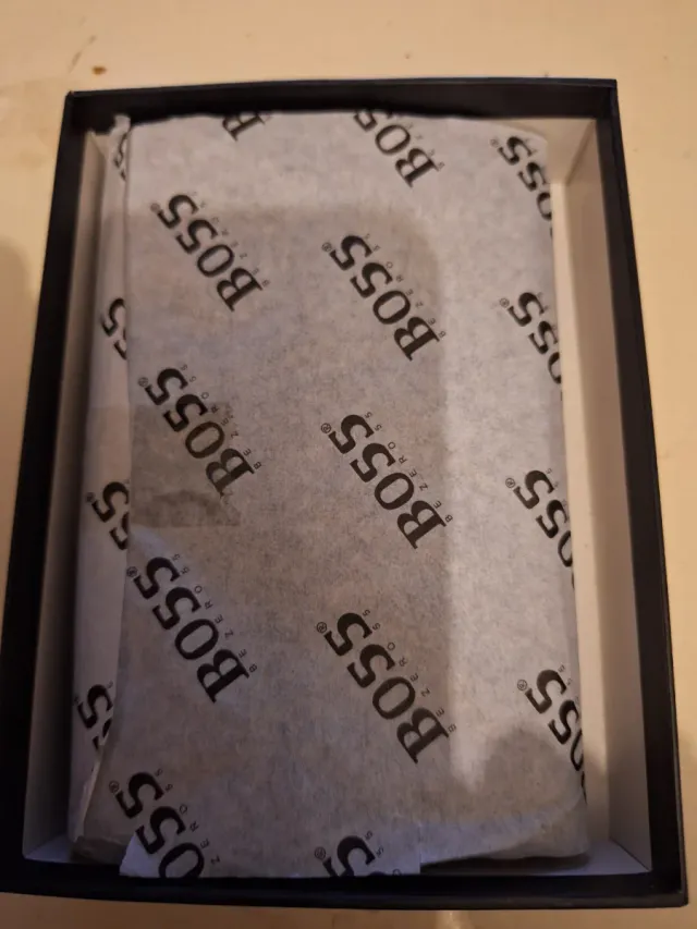 Cartera BOSS Negra Cuero