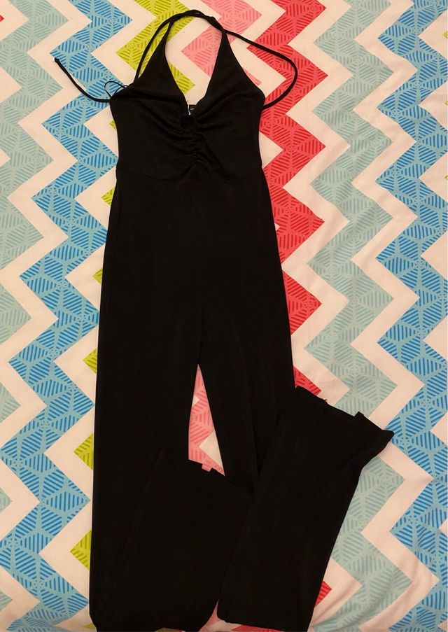 Mono largo Bershka negro halter