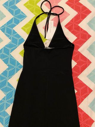 Mono largo Bershka negro halter