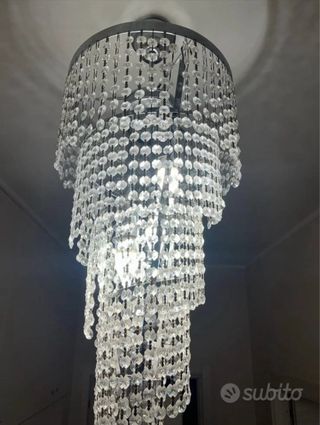 Lampadario cristallo cascata