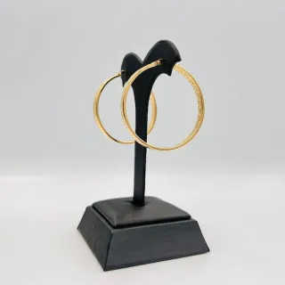 Pendientes Aro Greca 18K