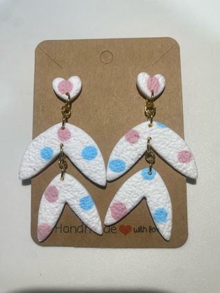 Pendientes artesanales arcilla polimérica