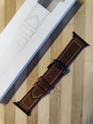 Cinturino silicone-pelle per Apple watch ultra 3