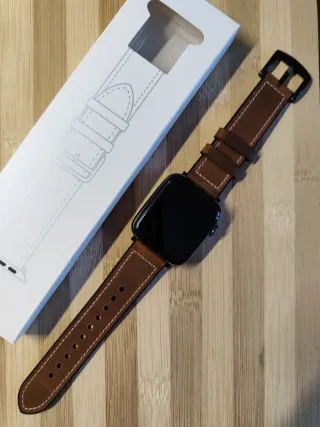 Cinturino silicone-pelle per Apple watch ultra 3