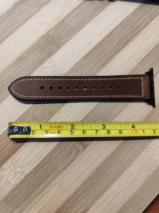 Cinturino silicone-pelle per Apple watch ultra 3