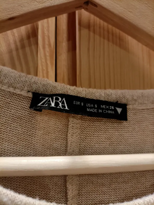 Lote 2 vestidos Zara beige/marrón