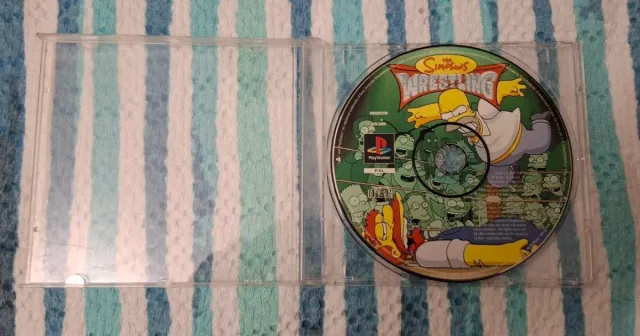 The Simpsons Wrestling PS1 solo Cd affare