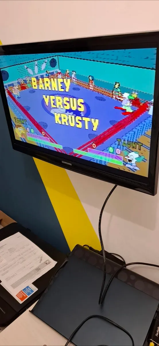 The Simpsons Wrestling PS1 solo Cd affare