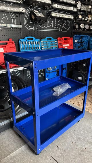 Carrello attrezzi 3 ripiani blu