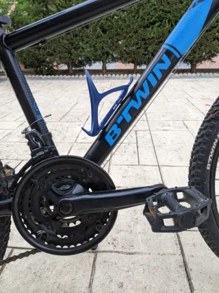 Bicicleta infantil B'TWIN azul 24"