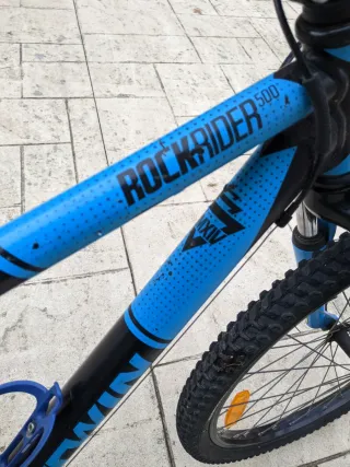 Bicicleta infantil B'TWIN azul 24"