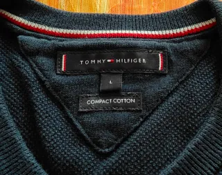 Jersey Tommy Hilfiger Algodón Compacto Azul Talla