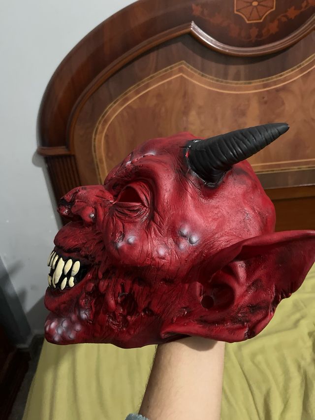 Máscara de Silicona Halloween Demonio