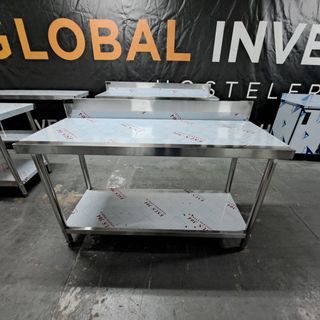 Mesa de trabajo acero inoxidable mural