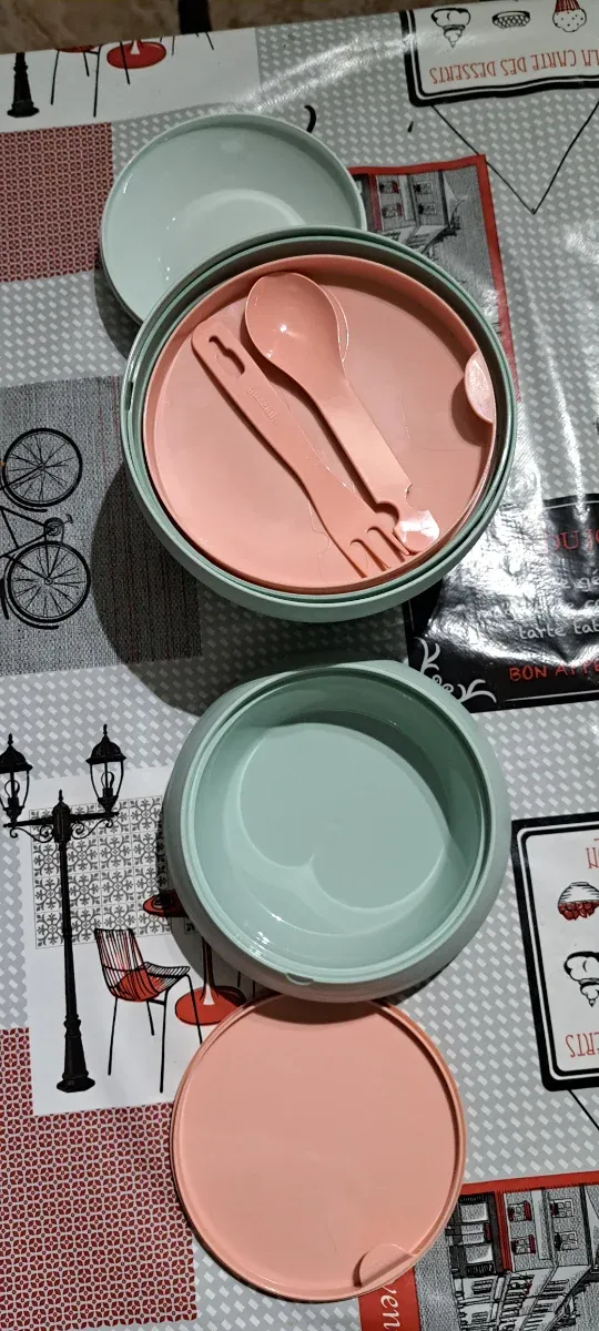 Contenedor redondo para llevar comida