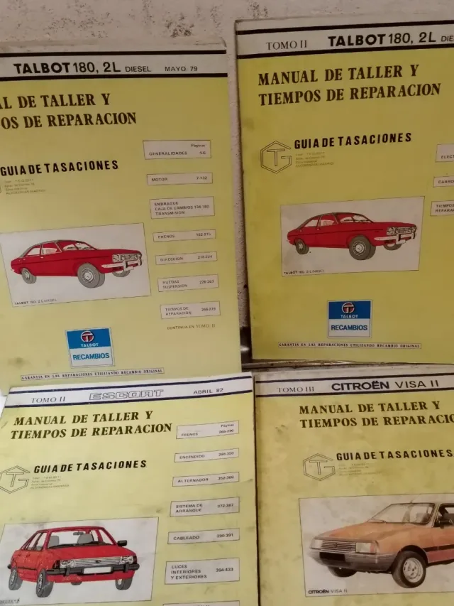 9 Manuales de Taller Coches