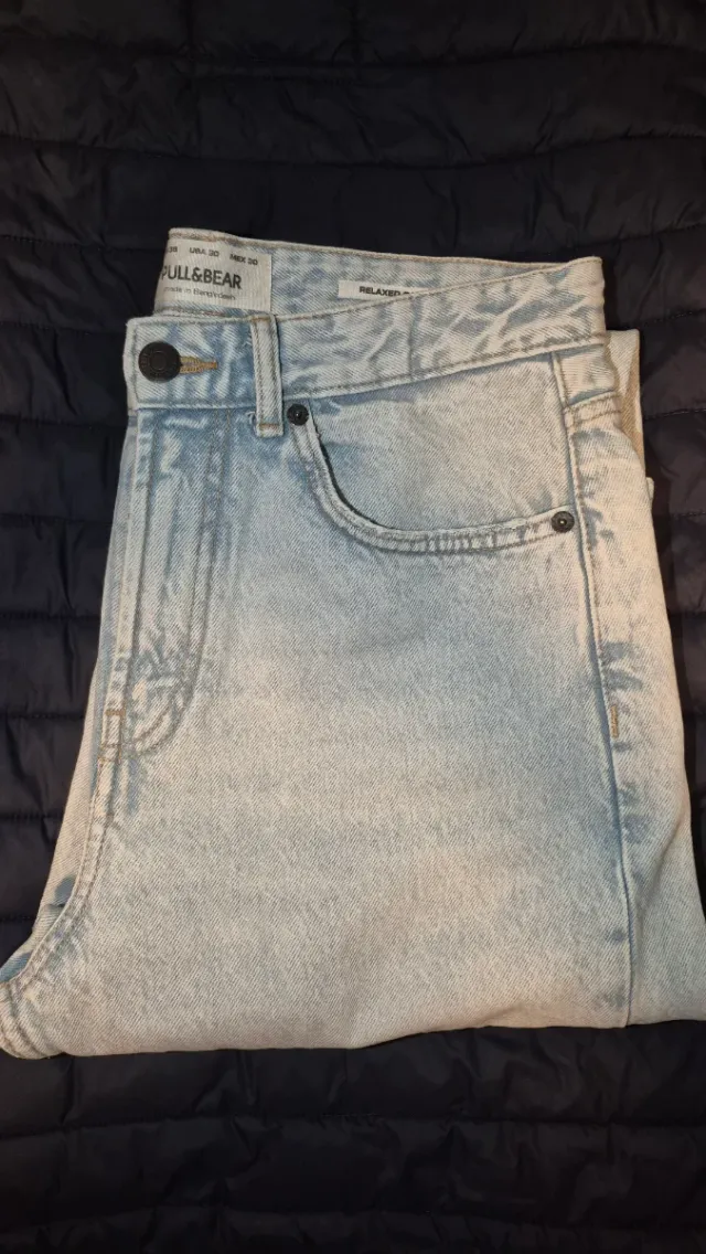 Pull&Bear Pantalón Relaxed Dad Talla 38