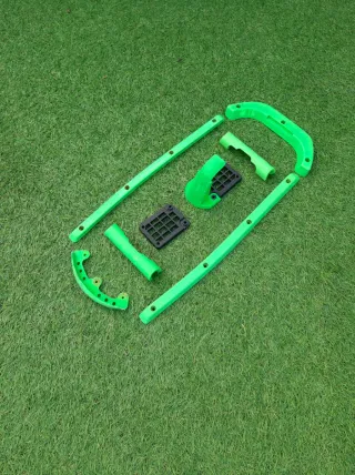 Protectores de patinaje verde