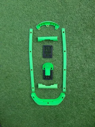 Protectores de patinaje verde