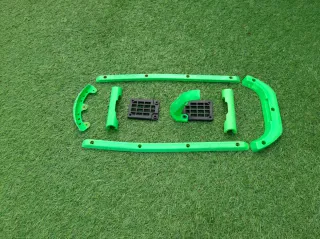 Protectores de patinaje verde