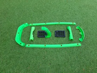 Protectores de patinaje verde