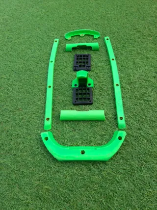 Protectores de patinaje verde