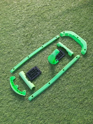 Protectores de patinaje verde