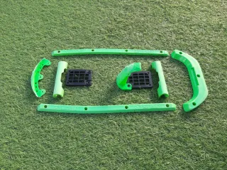 Protectores de patinaje verde