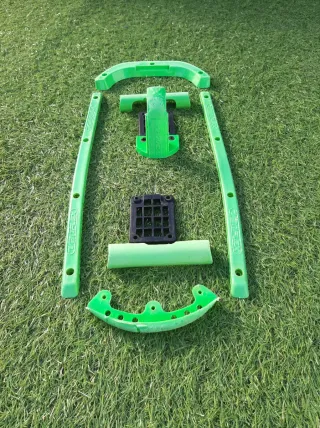 Protectores de patinaje verde