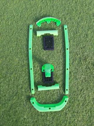 Protectores de patinaje verde