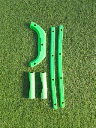 Protectores de patinaje verde