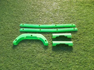 Protectores de patinaje verde