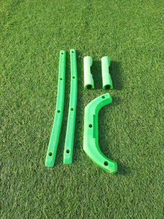 Protectores de patinaje verde