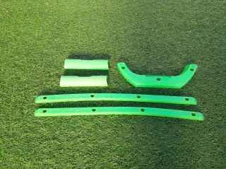 Protectores de patinaje verde