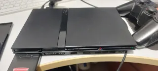 Consola PS2 Slim Negra + Mando inalambrico
