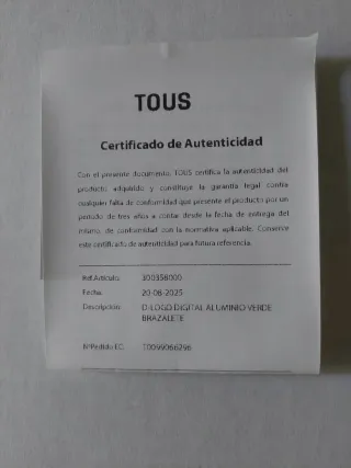 Reloj Tous Digital Verde