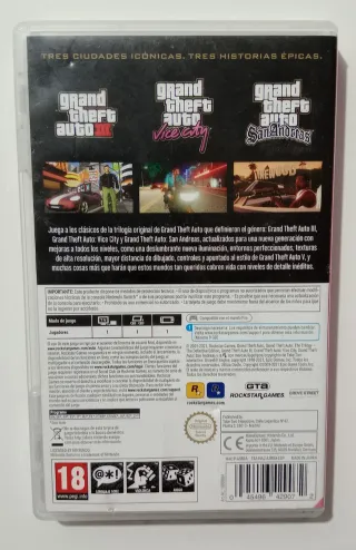 GTA Trilogía Edición Definitiva Nintendo Switch