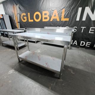 Mesa de trabajo mural acero inoxidable