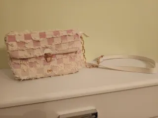 Bolso Punto Roma Rosa y Blanco Nuevo