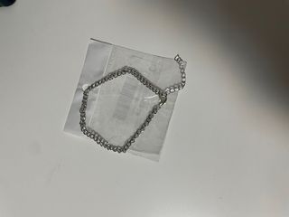 Pulsera de cadena plateada