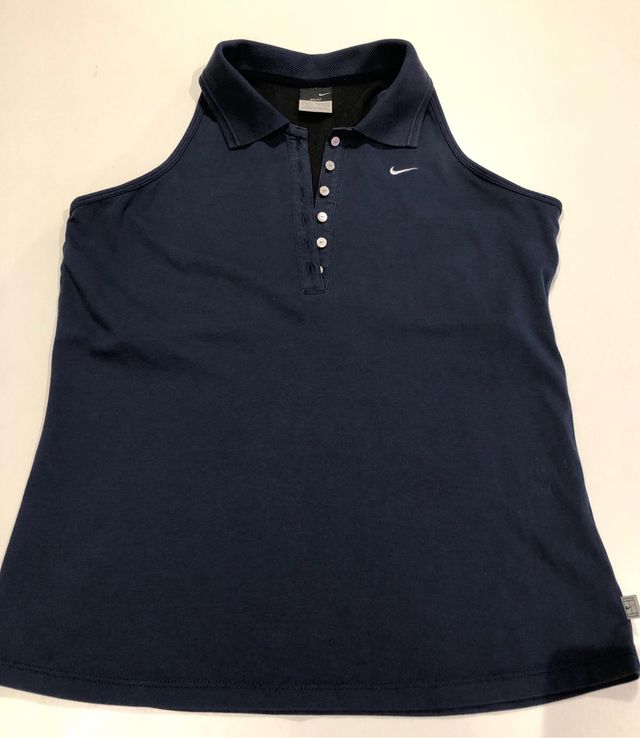 Polo sin mangas Nike DRI-FIT Azul Marino