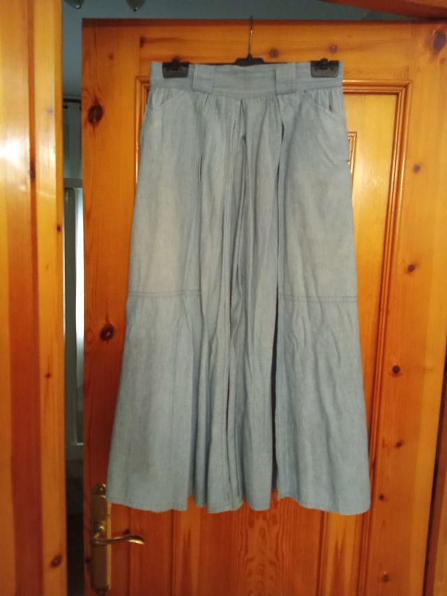 Falda vaquera vintage azul